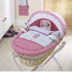 Izziwotnot Moses Basket Wicker  Hide Away Bay