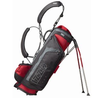 DELIGHT ULTRALIGHT STAND GOLF BAG LEFT HAND BLACK/RED/GREY