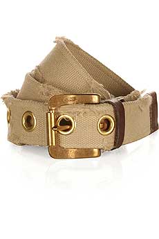 Distressed Canvas Belt