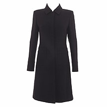 J by Jasper Conran Black ivory stitched coat