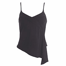 J by Jasper Conran Black waterfall front camisole