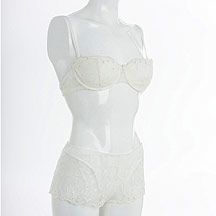 J by Jasper Conran Ivory lace bra with diamante