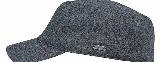 J By Jasper Conran Mens Designer Dark Grey Fleece Lined Train Driver Hat S/M