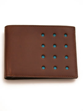 J Fold Brown V-Twelve Wallet