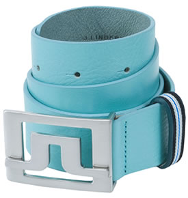 J Lindeberg Slater 40 Yacht Belt Aqua Blue