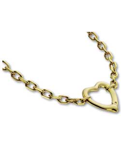 Gold Coloured Heart Necklet