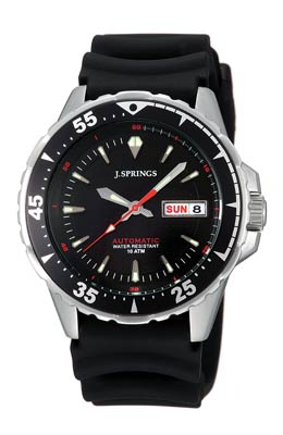 J Springs J.SPRINGS Automatic Sports Black Bezel Rubber