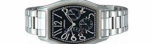 J Springs Ladies Classic Retrograde Black Silver