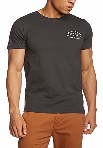  Mens Jjvcger Back Ss Tee Crew Neck Short Sleeve T-Shirt, Grey (Pirate Black), Medium