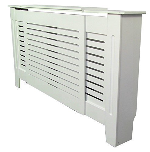 Jack Stonehouse Painted Radiator Cover Radiator Cabinet Modern Style White MDF - Adjustable - 1300mm upto 1950mm