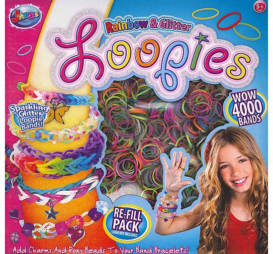 Rainbow & Glitter Loopies Refill Pack -