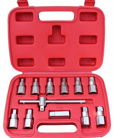 Jago OESS01 12pc Oil Drain Plug Wrench Set