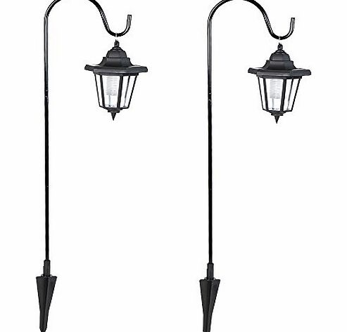 Jago SLRL04-2er Set of 2 Solar Garden Lamps with LEDs