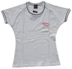 Jaguar Ladies Raglan Ringer T-Shirt White