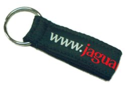 Jaguar Jaguar Woven Loop Keyring (Green)