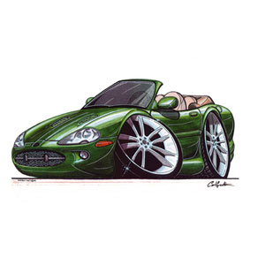 XK8 Convertable - Green Kids T-shirt