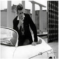 James Dean White Car Poster