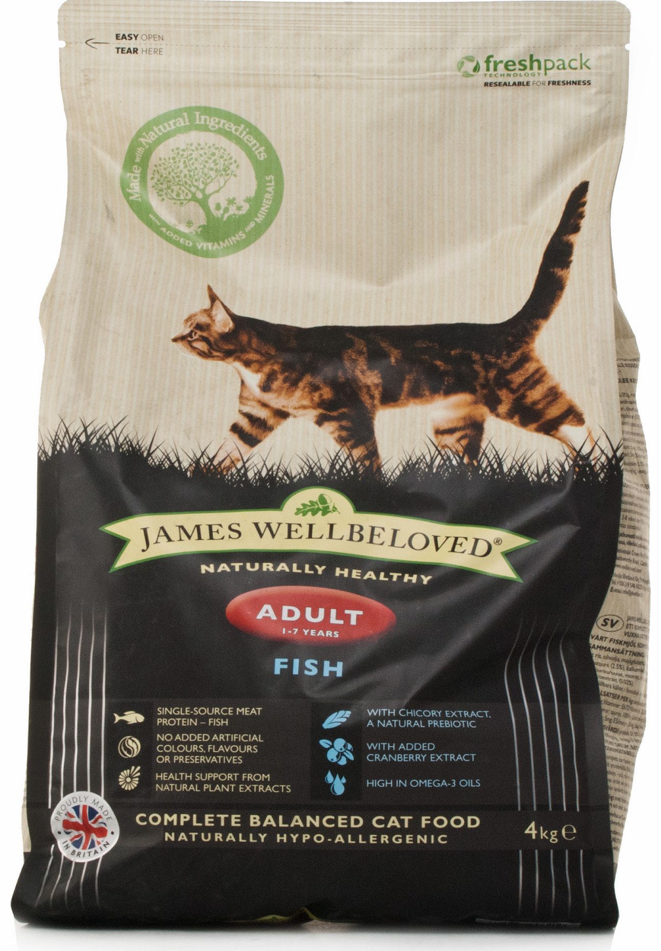 Kibble Adult Cat Food Fish And