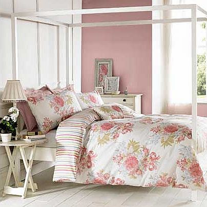 Janet Reger Bloom Sherbet Quilt Set - Kingsize