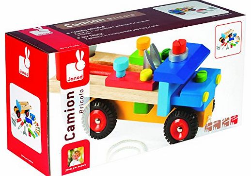 Janod Camion Bricolo (DIY Lorry) J05022 Toy Tool Set Lorry Design