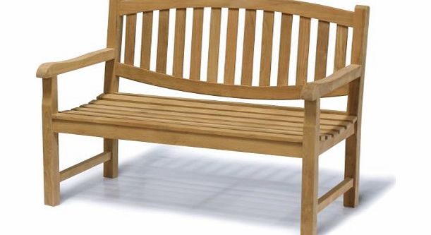 Jati Kennington Oval Teak Garden Bench 1.2m (4ft) - Jati Brand, Quality amp; Value