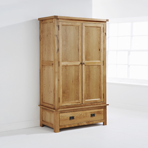 java Oak Wardrobe with 1 Drawer