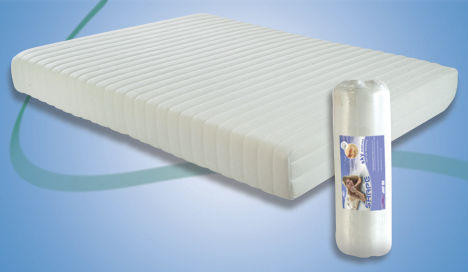 Shape Sky Roll Up Memory Mattress 4ft Small