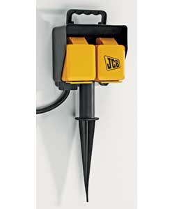 JCB Outdoor Twin Socket Spike