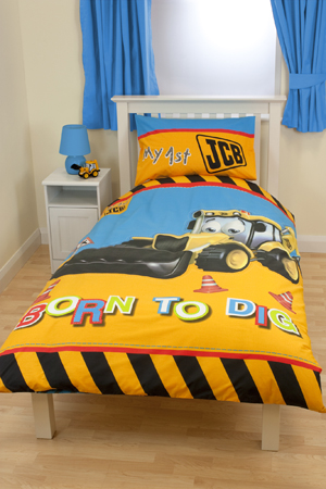 JCB Single Duvet Cover Set