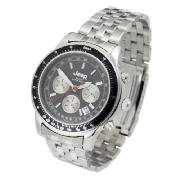 mens black dial sports chronograph watch