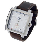 mens brown strap watch