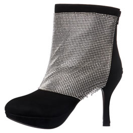 Jeffrey Campbell Platform Chainmail Black Suede