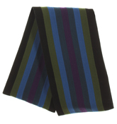 Green, Navy and Purple Stripe