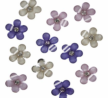 Jesse James Flower Embellishments, Pack of 9