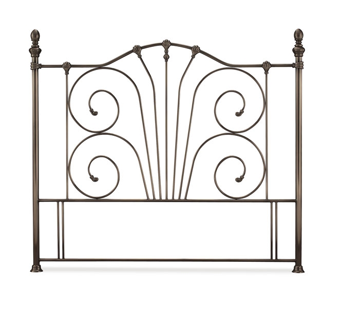 Jessica Antique Nickel Double Headboard