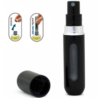 Black Atomizer 4ml Refillable Spray