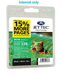 jet Tec HP338 Remanufactured Black Cartridge