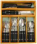 JET TERN CO LTD 48 Piece Cutlery Set In Wooden Tray