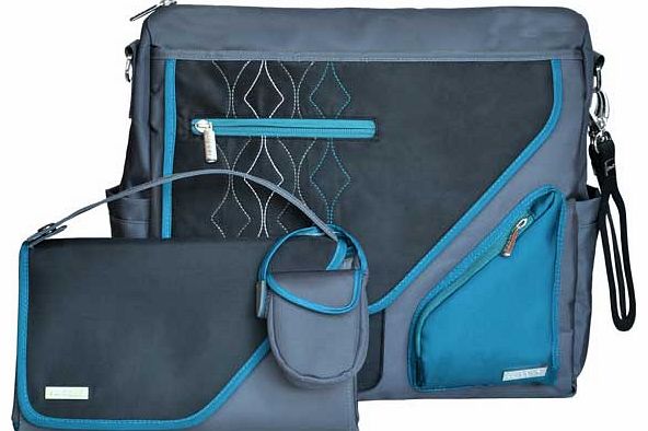 JJ Cole Metra Changing Bag - Blue Diamond