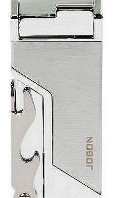 Jobon Quality DESIGNER Butane Lighter (Medium) in Solid Chrome with Bottle Opener