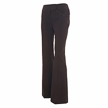 John by John Richmond Chocolate striped trousers with diamante chain