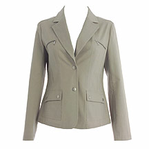 John by John Richmond Natural canvas blazer