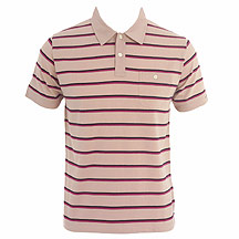 John by John Richmond Pink striped polo top