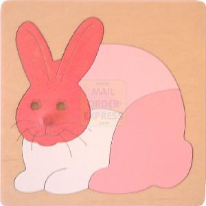 George Luck Rabbit Button