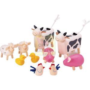 PINTOY Wood Valley Farm Animals