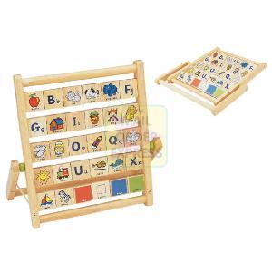 PINTOY Wooden Alphabet Frame