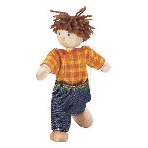 PINTOY Wooden Dolls House Boy Doll