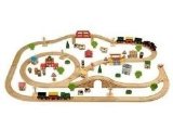 Wooden Train Set 100 Piece