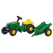 John Deere Pedal Tractor with Trailer