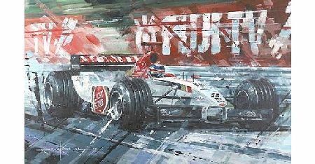 John Ketchell Japanese Hero - Takuma Sata - 2003 Japanese Grand Prix - Paper Print - Gicl&eacute;e Paper - M